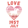 Amour équitation anniversaire Juillet 1957