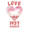 Amour équitation anniversaire août 1957