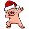 Dabbing Pig Christmas