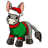 Donkey with Christmas Sweater