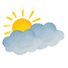 Slightly cloudy, weather symbol