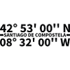 Coordonnées de Saint-Jacques-de-Compostelle