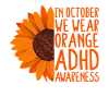 ADHD Awareness Sunflower