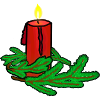 Christmas Advent candle