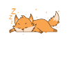 Fox sleeps cute Tierpark Zoo
