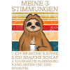 Faultier mit Kaffee