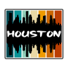 Houston Texas Usa Skyline Silhuet Rejse Souven