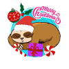 Sloth Christmas Merry Christmas