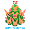 Hoppy Christmas Rabbit Christmas