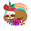 Sloth Christmas Merry Christmas