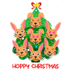 Hoppy Christmas Rabbit Christmas