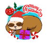 Sloth Christmas Merry Christmas