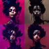 African beauty collage MOTIVE