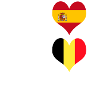 Belgium and Spain brilliant/gift