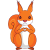 Eichhörnchen Liebe Kinder Mädchen Damen