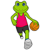 Frog Basketball Player Basketball