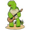 Turtle Musician Guitar Music