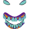 Halloween Monster Face Design