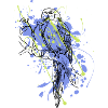 Stained parrot
