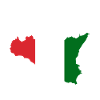 Sicile drapeau Sicile Palerme Italie