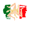 Sicile drapeau Sicile Palerme Italie