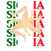 Sicile drapeau Sicile Palerme Italie
