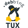 Dabbing Pinguin .debbing Tux
