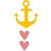 Moin Herz Anker Bas allemand