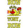 Tony l’escargot jaune de course