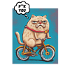Lustige böse Katze