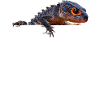 Rotäugige Krokodil-Skink-Tasche