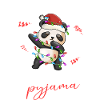 Panda Pyjama Weihnachten Schlafen