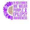 Epilepsy Awareness Sunflower