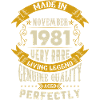 Novembre 1981 Millésime anniversaire