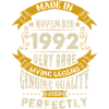 Novembre 1992 Millésime anniversaire