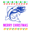 Joyeux poisson de Noël moche