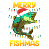 Pêcheur Noël Joyeux poisson Poisson