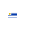 Uruguay Flag Heartbeat