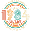 1984 Original vintage vintage retro birthday
