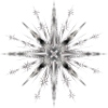 Silver glamorous timeless star