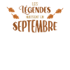Les Légendes Septembre Cadeau Anniversaire