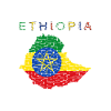 Ethiopia Map Flag
