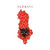 Albania Map Flag