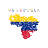 Venezuela Map Flag