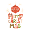 Christmas Merry-Christmas Christmas bauble saying