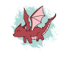 Dragon vole mignon animal fantastique