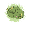 Dragon sleeps cute fantasy animal