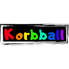 Korbball bunter Schriftzug