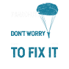 Funny parachute skydiver adventure