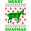 Merry Goatmas Chèvre Noël moche